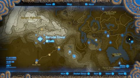 Zelda Botw Gerudo Town Map