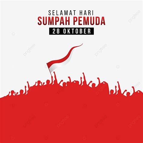 Sumpah Pemuda Vector PNG Images, Sumpah Pemuda With Indonesia Flag, Sumpah Pemuda, Indonesia ...