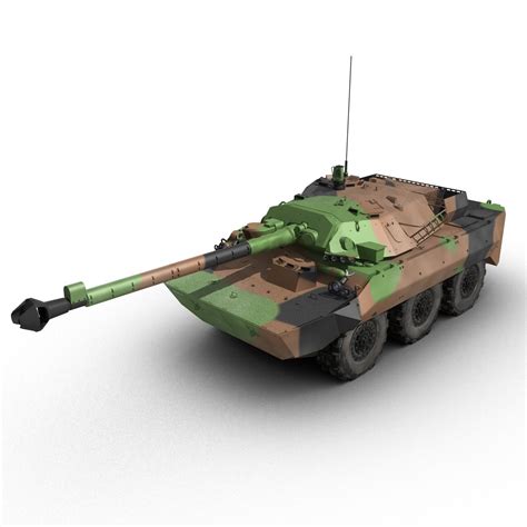 amx-10rc tank destroyer 3d model