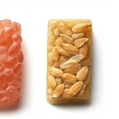 Premium Photo | A close up of a peanut butter and a candy bar