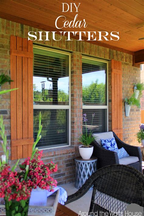 DIY Cedar Shutters | Iris Nacole