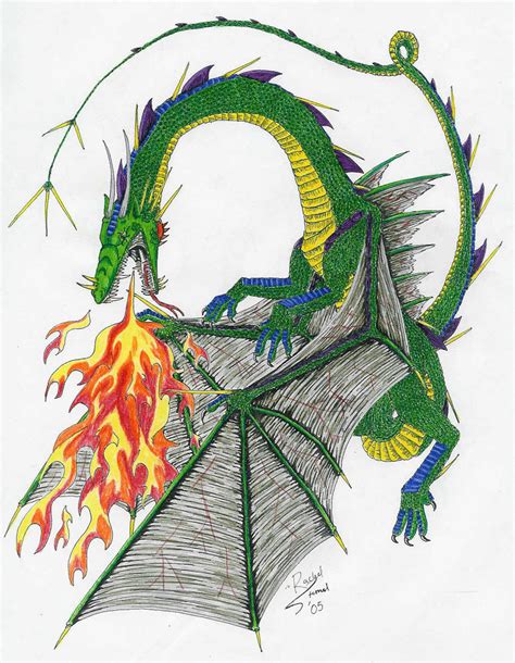 Green Fire Dragon by DrMario64 on DeviantArt