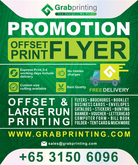 Cheap Flyers Printing, Brochures, Postcards Singapore | Free Delivery