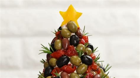 Antipasto Cheese Ball Christmas Tree Recipe | Recipes.net