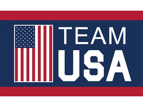 Team USA Flag 90x150cm Polyester Digital Print Banner With 2 Grommets ...