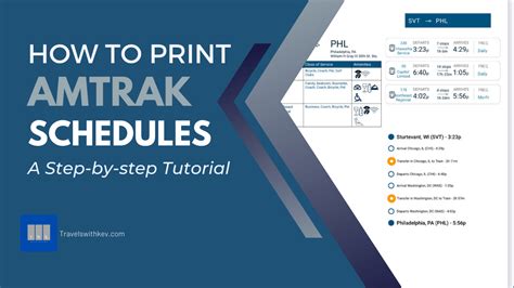 How to Print Amtrak Schedules: A Step-by-Step Tutorial - TWK