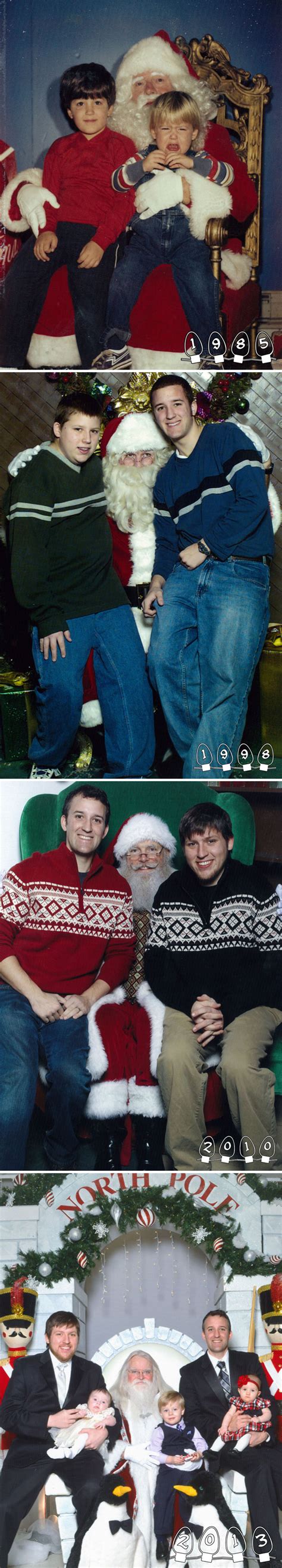 30 Times People Put A Funny Twist On Pics With Santa In Malls | Bored Panda