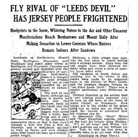 Terrifying Jersey Devil Sightings Scare Local Residents - Slapped Ham