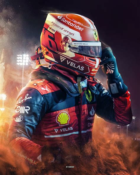 2022 Charles Leclerc F1 Fórmula Cartaz Da Lona Vitórias Bahrain Grand ...