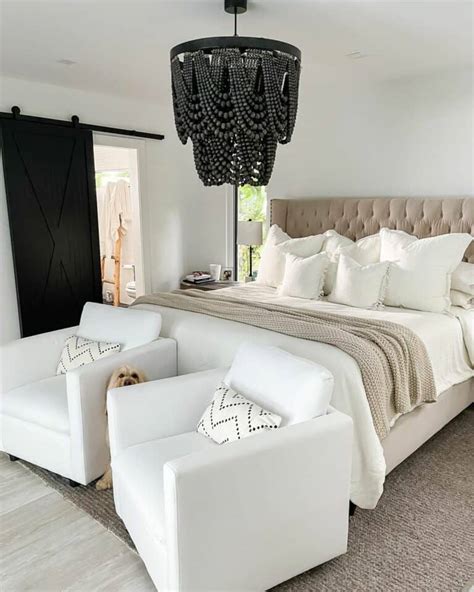 White, Beige, and Black Bedroom Ideas for Couples - Soul & Lane