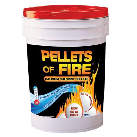 50 lbs. Pellets of Fire Calcium Chloride Ice Melt Pellets CPP50 - The ...