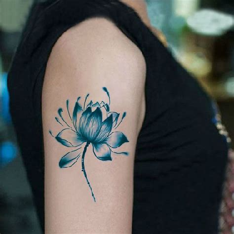 blue lotus tattoo - Google Search | Tattoos, Blue lotus tattoo, Flower tattoo designs