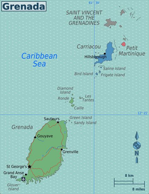 Grenada Maps | Printable Maps of Grenada for Download