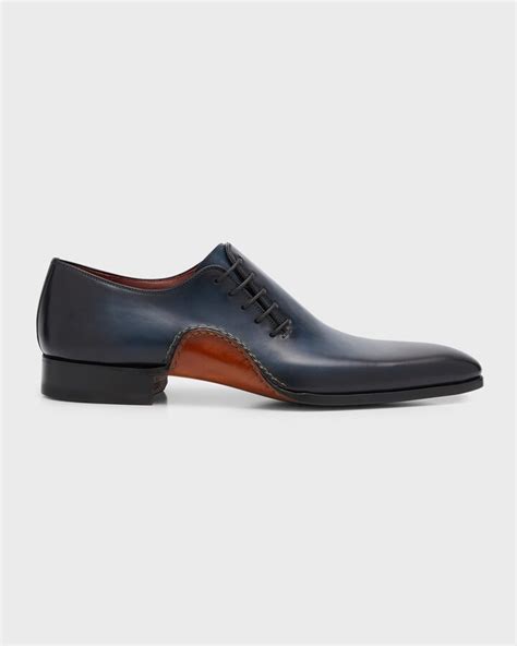 Magnanni Men's Whole-Cut Leather Oxfords - ShopStyle Lace-up Shoes