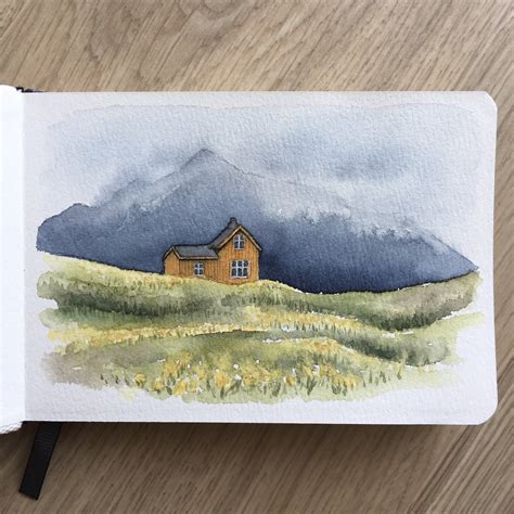 Sketchbook landscape : Watercolor