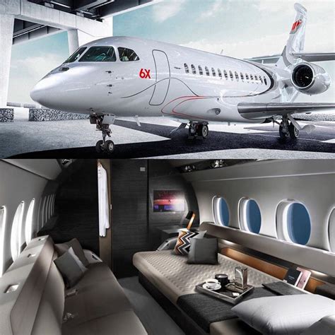 Dassault Falcon 6X private Luxury jet | Expensive interior bedrooms of business jet | Carros de ...