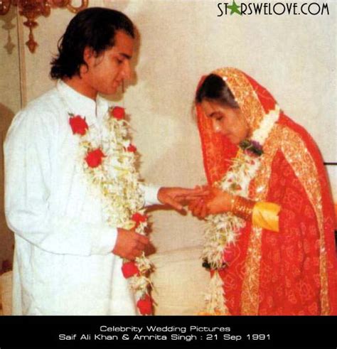 BOLLYWOOD ACTRESS: Saif Ali Khan & Amrita Singh wedding photos