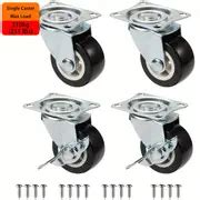 Heavy Duty Caster Wheels Swivel Caster Wheels Brake - Temu