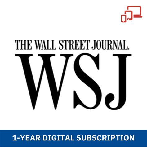 Wall Street Journal (Digital) 1-Year Subscription – News On Sale