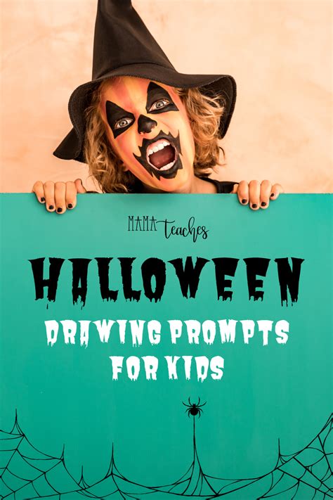 Halloween Drawing Prompts for Kids - Mama Teaches