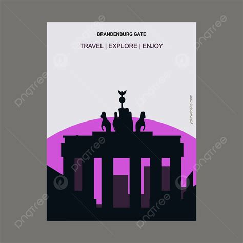 Brandenburg Gate Berlin Architecture Background Poster Template Download on Pngtree