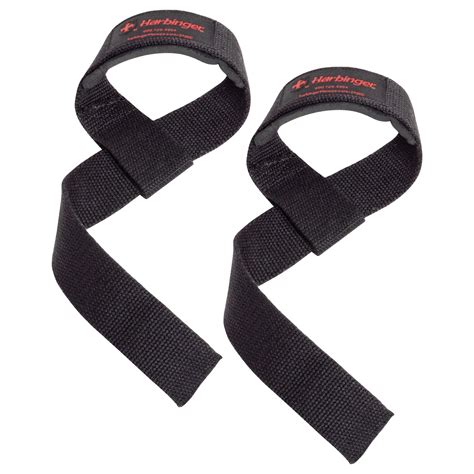 Harbinger Padded Lifting Straps for Weightlifting, Bodybuilding, Powerlifting, and Strength ...