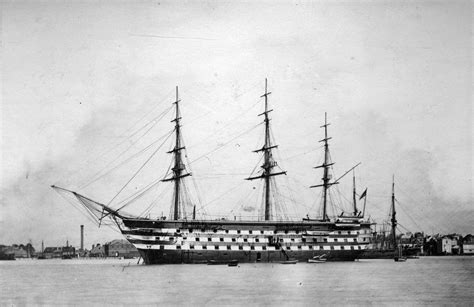 HMS Britannia circa 1860s Britannia, Tall Ships, Portsmouth, Battleship, Family History, Naval ...