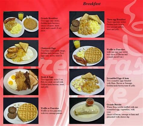 The Breakfast Cove Menu, Menu for The Breakfast Cove, Covington, Covington - Urbanspoon/Zomato