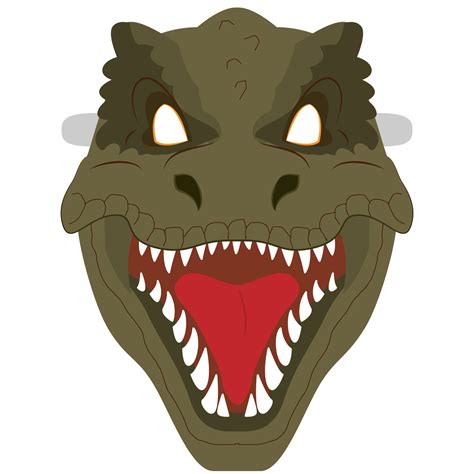 T-Rex Mask Template | Free Printable Papercraft Templates