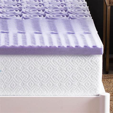 Lucid 2-Inch 5-Zone Lavender-Infused Memory Foam Mattress Topper | Bed Bath and Beyond Canada