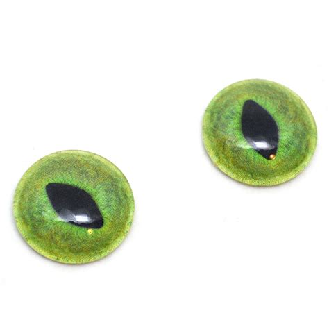 Pale Green Cat Glass Eyes – Handmade Glass Eyes