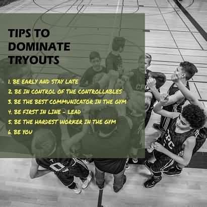 Tips to Dominate Basketball Tryouts - Coach's Clipboard