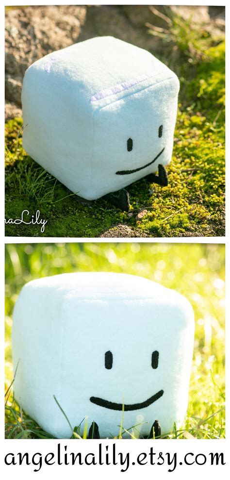 BFDI Ice Cube Handmade Plush Icy Plushie Battle for Dream - Etsy ...