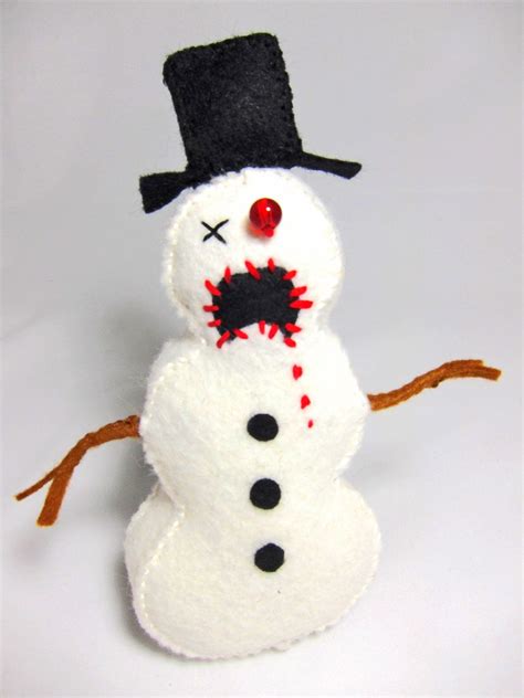 Zombie Snowman Ornament - Etsy | Creepy christmas, Christmas crafts, Christmas tree ornaments