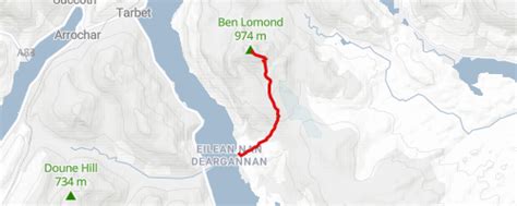 Ben Lomond climb/descent Hiking Trail - Ben Lomond