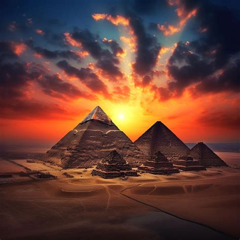 Premium AI Image | pyramids in giza