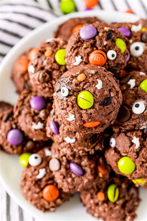 Easy Halloween Monster Cookies Recipe | Sugar and Soul