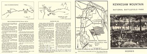 Historic 1959 Map - Kennesaw Mountain National Battlefield Park, Georg ...