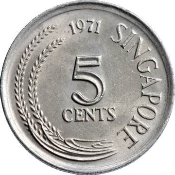 5 Cents (non-magnetic) - Singapore – Numista