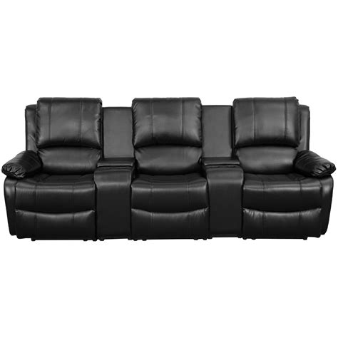 Theatre Couches - Harlow Leather Theater Chairs