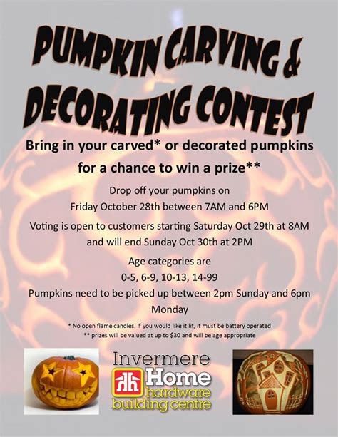 Pumpkin Carving & Decorating Contest | Invermere Home Hardware