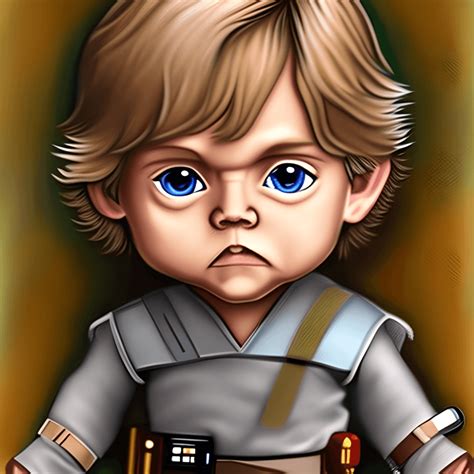 Baby Luke Skywalker Graphic · Creative Fabrica