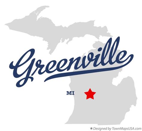 Map Of Greenville Michigan - Shari Demetria