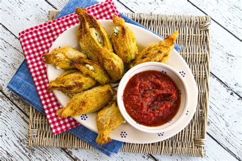 Baked Ricotta Stuffed Zucchini Flowers | Italian Food Forever