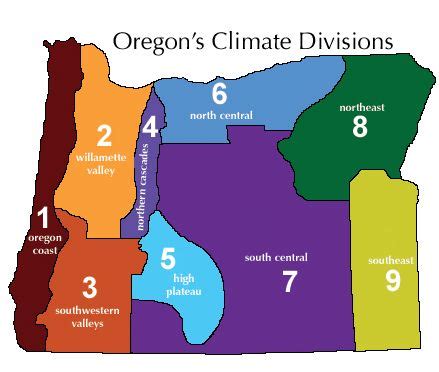 I love all nine of Oregon's climate zones. I think that there should be ...