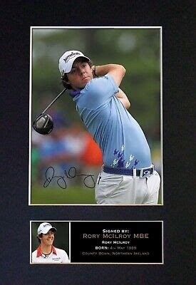 #269 RORY MCILROY Reproduction Signature/Autograph Mounted Signed ...