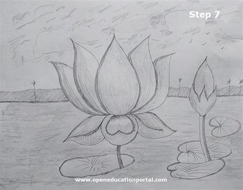 How To Draw Lotus Flower | Simple Step-By-Step Guide With Images