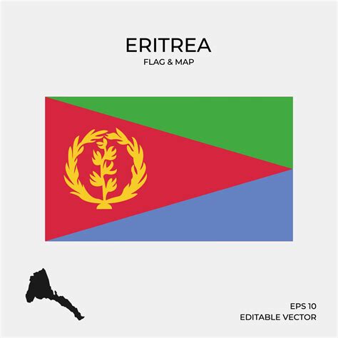 Eritrea map and flag 2046023 Vector Art at Vecteezy