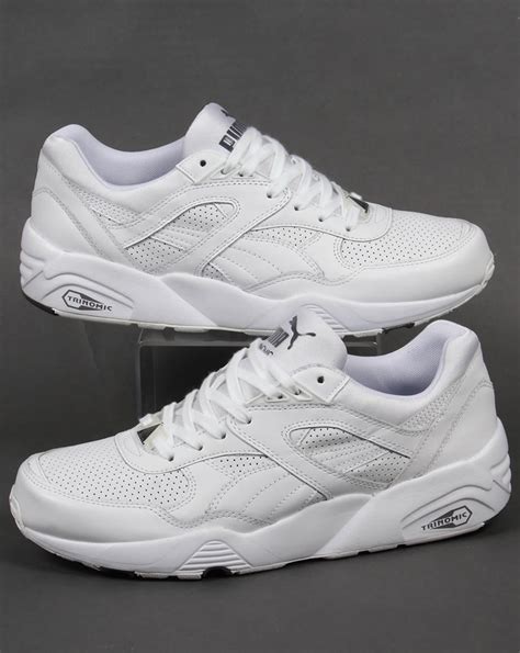 Puma R698 Core Leather Trainers White/white, Runner, Sneaker, Men's