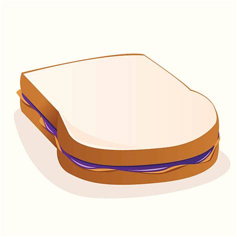 Peanut Butter And Jelly Sandwich Clip Art, Vector Images & Illustrations - iStock